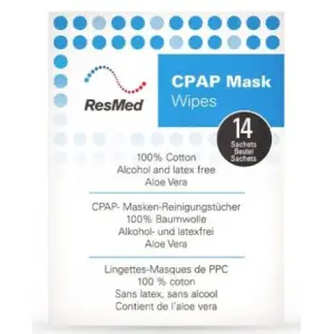 ResMed Mask Cleaning Wipes – 14 Count | For CPAP, BiPAP & Respiratory Devices